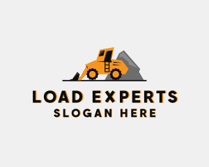 Wheel Loader Heavy Equipment logo design