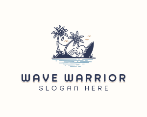 Beach Resort Surfboard logo