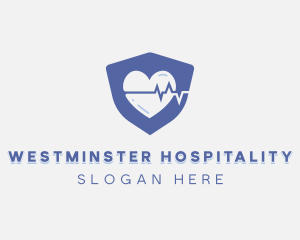 Heartbeat Medical Electrocardiography logo design