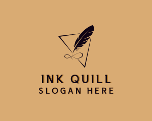 Feather Quill Pen Publisher logo design