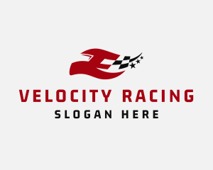 Motorsport Helmet Racing logo design