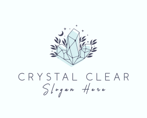 Precious Crystal Gemstone logo design