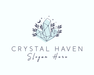 Precious Crystal Gemstone logo design