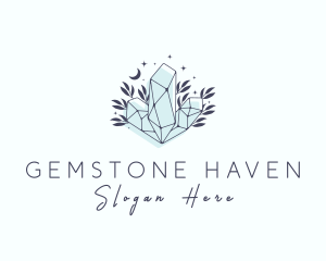 Precious Crystal Gemstone logo design