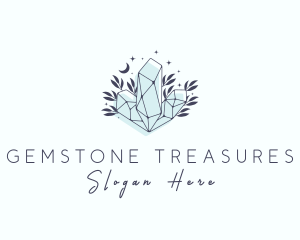 Precious Crystal Gemstone logo design