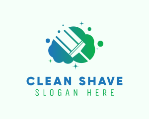 Squeegee Cleaning Suds logo design