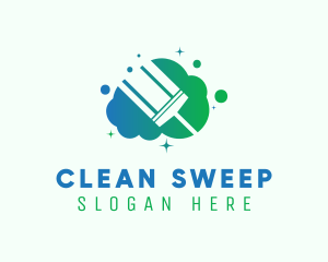 Squeegee Cleaning Suds logo design