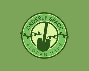 Botanical Garden Shovel logo design