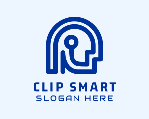 Artificial Human Intelligence Technology logo design