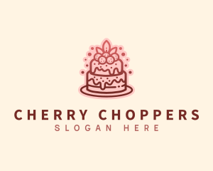 Cherry Cake Bake  logo design