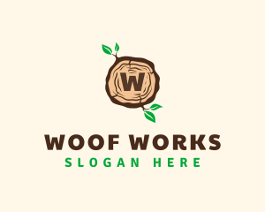 Wood Tree Log logo