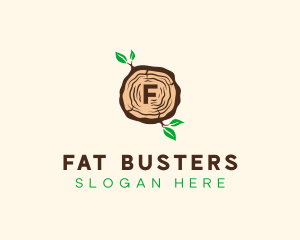 Wood Tree Log logo design