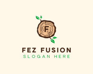 Wood Tree Log logo design