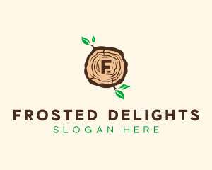 Wood Tree Log logo design