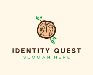 Wood Tree Log logo design