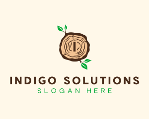 Wood Tree Log logo design