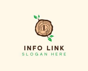 Wood Tree Log logo design