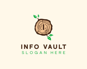 Wood Tree Log logo design