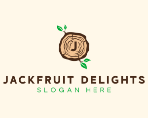 Wood Tree Log logo design