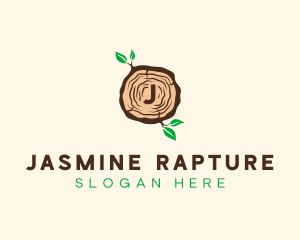 Wood Tree Log logo design