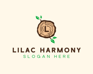 Wood Tree Log logo design