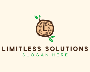 Wood Tree Log logo design