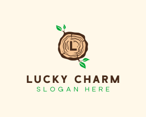 Wood Tree Log logo design