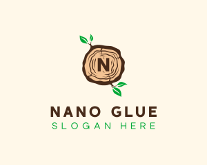 Wood Tree Log logo design