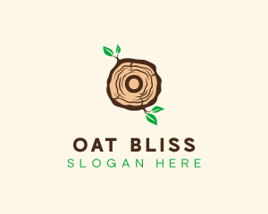 Wood Tree Log logo design