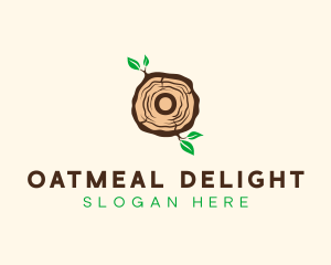 Wood Tree Log logo design