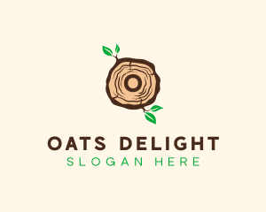 Wood Tree Log logo design