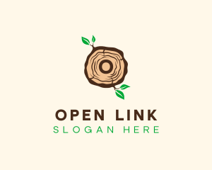 Wood Tree Log logo design