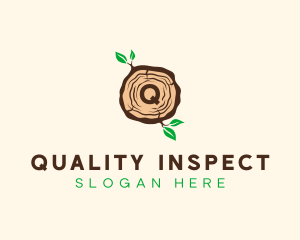 Wood Tree Log logo design