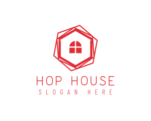 Hexagon House Realtor logo design