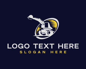 Excavation Heavy Equipment Logo