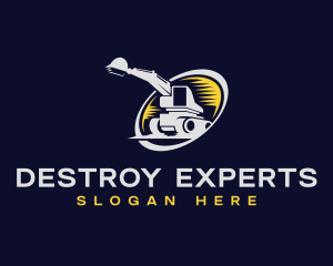 Excavation Heavy Equipment logo design