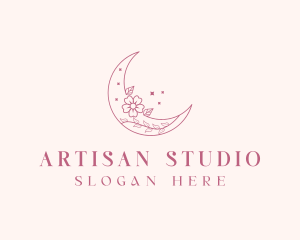 Floral Moon Boutique logo design