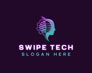 Artificial Intelligence Tech logo design