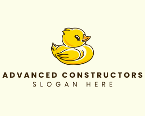 Cute Duck Chick logo design