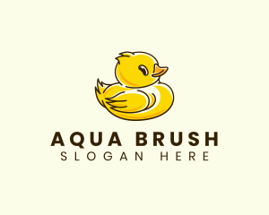 Cute Duck Chick logo design