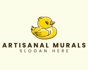 Cute Duck Chick logo design