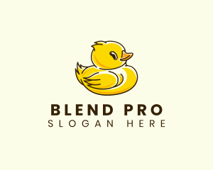 Cute Duck Chick logo design