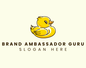 Cute Duck Chick logo design