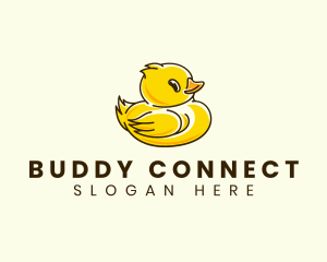 Cute Duck Chick logo design