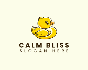 Cute Duck Chick logo design