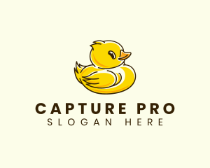 Cute Duck Chick logo design