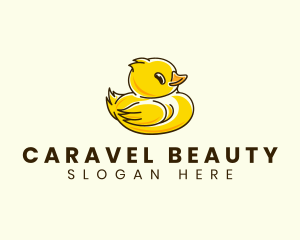 Cute Duck Chick logo design