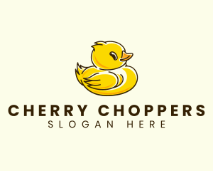 Cute Duck Chick logo design