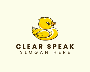 Cute Duck Chick logo design