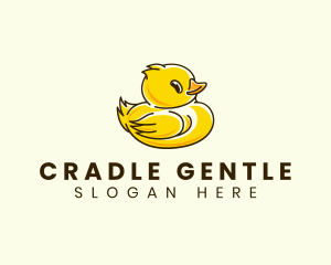 Cute Duck Chick logo design